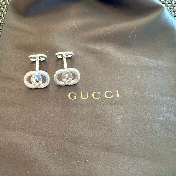 Gucci Interlocking cuff links - Picture 1 of 5